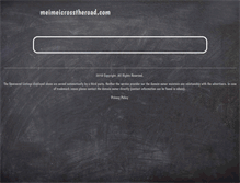 Tablet Screenshot of meimeicrosstheroad.com